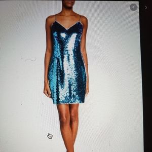 Flip Sequin V-Neck Mini Dress
